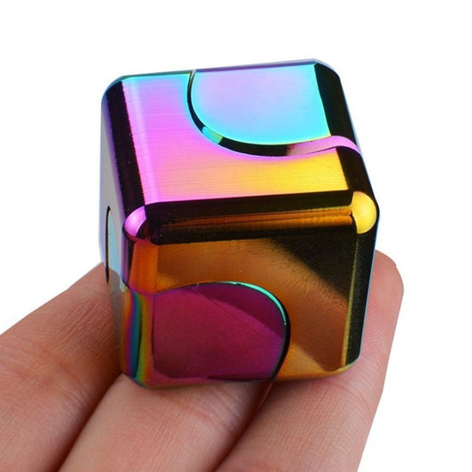 Colorful Metal Rubik's Cube Fingertip Gyro