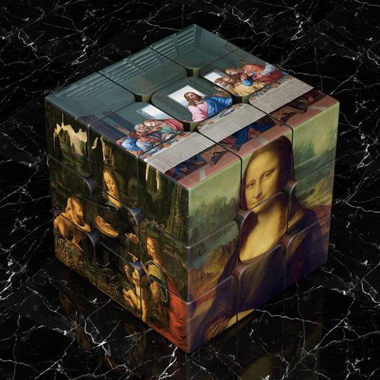 Van Gogh Sunflower Starry Sky Third Order Rubik's Cube