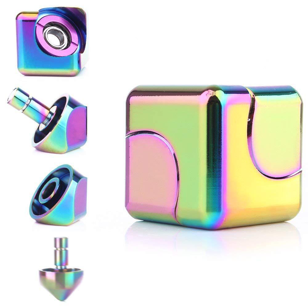 Colorful Metal Rubik's Cube Fingertip Gyro