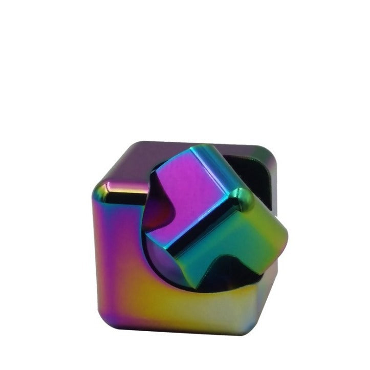 Colorful Metal Rubik's Cube Fingertip Gyro