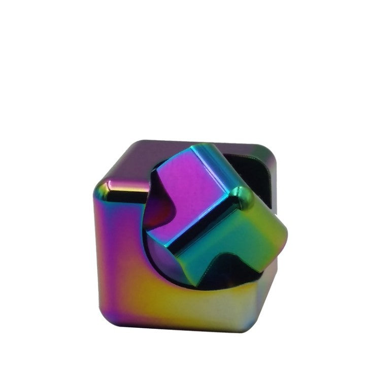 Colorful Metal Rubik's Cube Fingertip Gyro